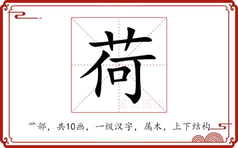 荷意思|荷（汉语汉字）